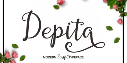 Depita Script Font Poster 1