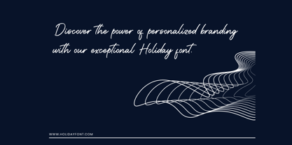 Holiday Thin Line Font Poster 3