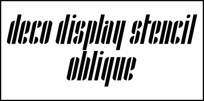 Deco Display Stencil JNL Font Poster 4