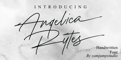 Angelica Rytes Font Poster 1