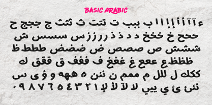 Retro Brush Arabic Font Poster 2