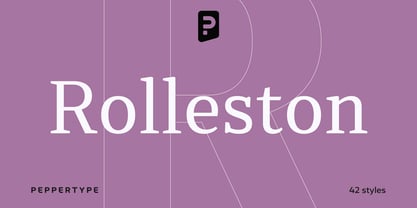 Rolleston Font Poster 1