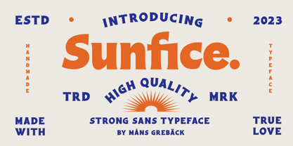 Sunfice Font Poster 1
