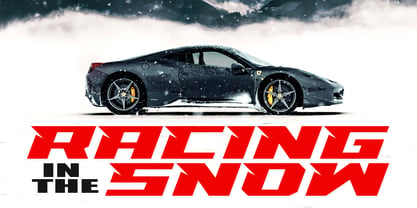 Racing Mega Race Font Poster 3