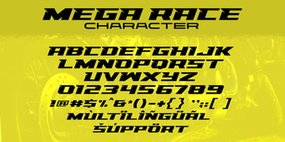 Racing Mega Race Font Poster 7