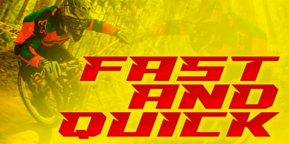 Racing Mega Race Font Poster 2
