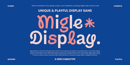 Migle Display Font Poster 1