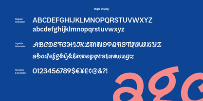 Migle Display Font Poster 10