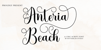 Anteria Beach Font Poster 1
