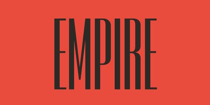 Empire Font Poster 1