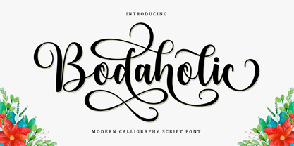 Bodaholic Font Poster 1