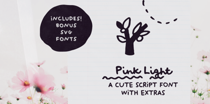 Pink Light Font Poster 1