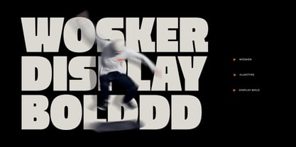 Wosker Font Poster 2