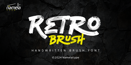 Retro Brush Font Poster 1