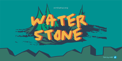 Water Stone Fuente Póster 1