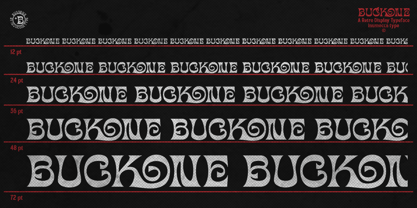 Buck One Font Poster 10