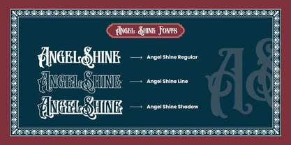 Angel Shine Font Poster 7