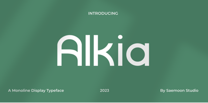 Alkia Font Poster 1