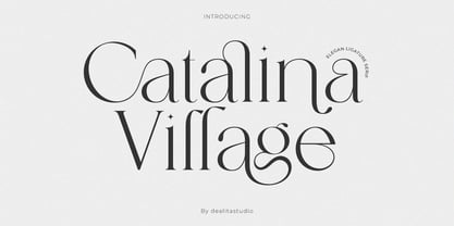 Catalina Village Font Poster 1