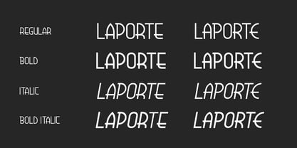 Laporte Font Poster 3