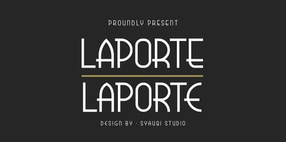 Laporte Font Poster 1