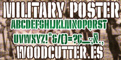 Military Poster Font Poster 3