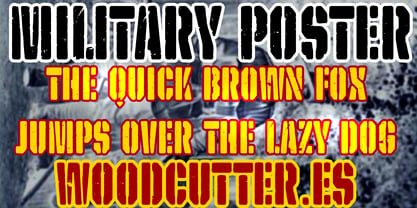 Military Poster Font Poster 2