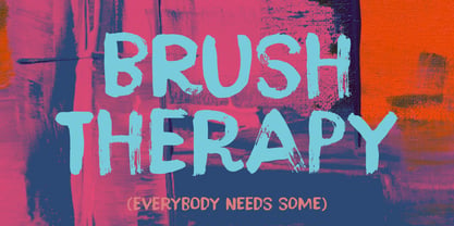 Brush Therapy Fuente Póster 1