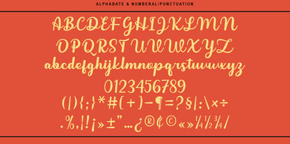 Angoline Font Poster 9