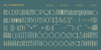 Belkon Font Poster 6