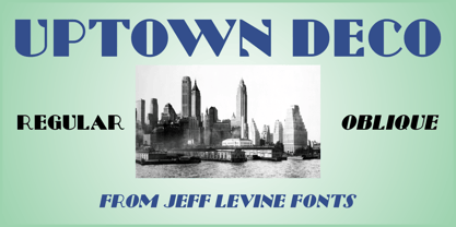 Uptown Deco JNL Font Poster 1