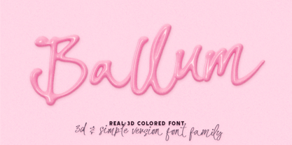 Ballum Font Poster 1