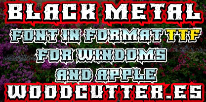 Black Metal Font Poster 5