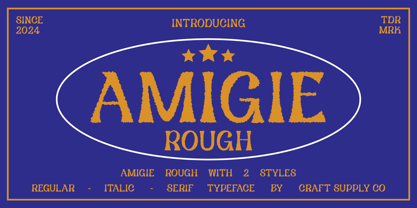 Amigie Rough Font Poster 1