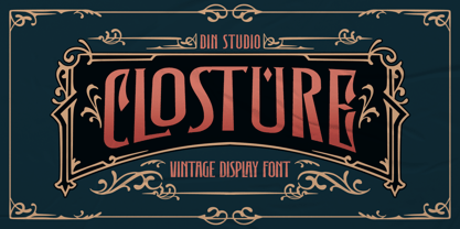 Closture Font Poster 1