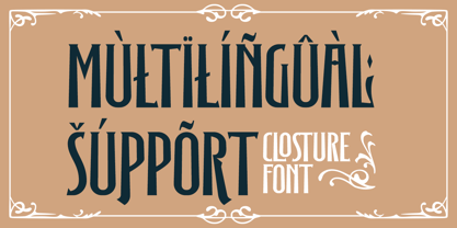 Closture Font Poster 14