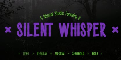 Silent Whisper Font Poster 1