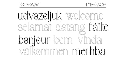 Brideway Font Poster 8