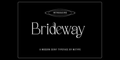 Brideway Font Poster 1