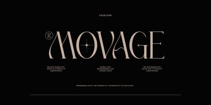 TBJ Movage Serif Display Police Poster 1