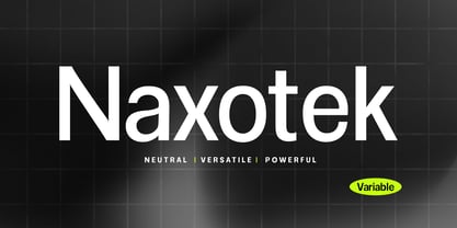 Naxotek Font Poster 1