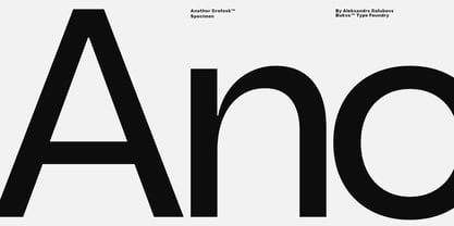 Another Grotesk Font Poster 1