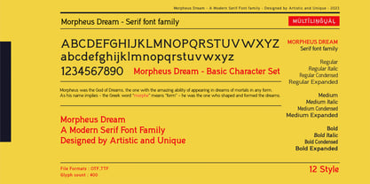 Morpheus Dream Font Poster 6