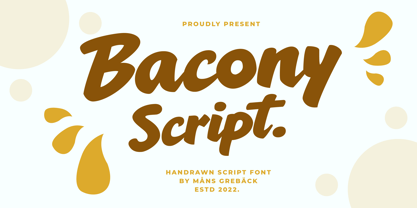 Bacony Script Police Poster 1