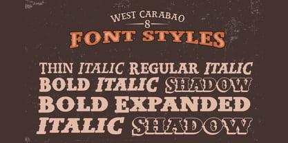 West Carabao Font Poster 7