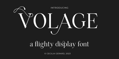 Volage Display Font Poster 1