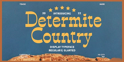 Determite Country Font Poster 1