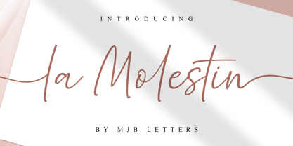 La Molestin Font Poster 1