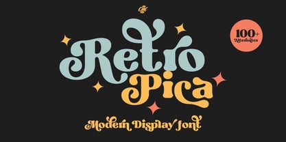 Retro Pica Font Poster 1