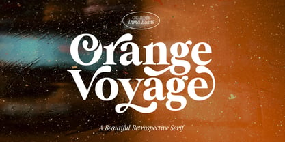 Orange Voyage Font Poster 1